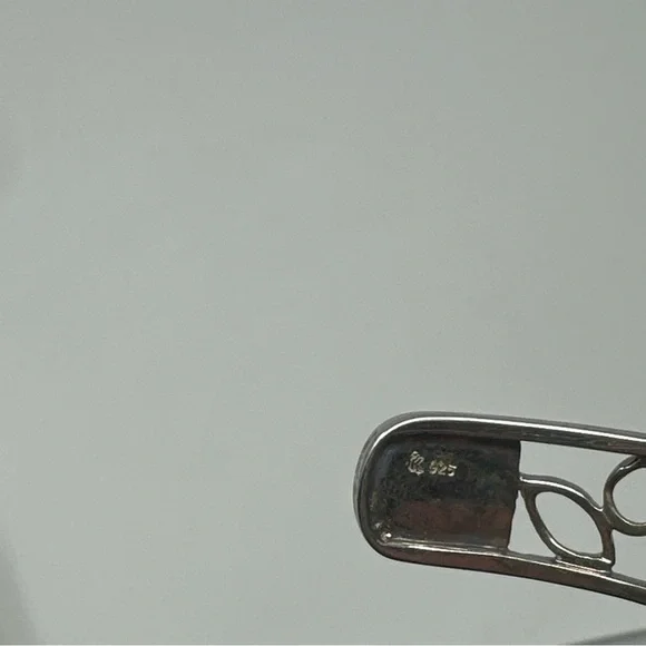 Rhodium Over Sterling Silver Multi-Colored Stone Cuff Bangle Bracelet 925 - Picture 4 of 10